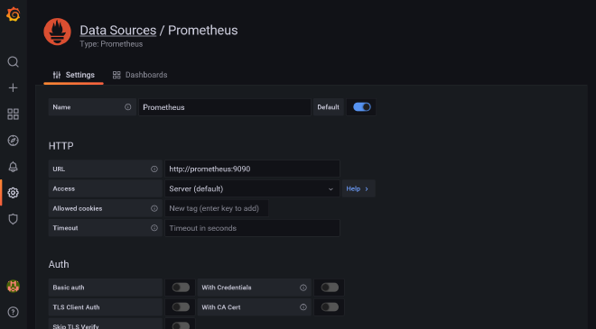 Grafana prometheus datasource