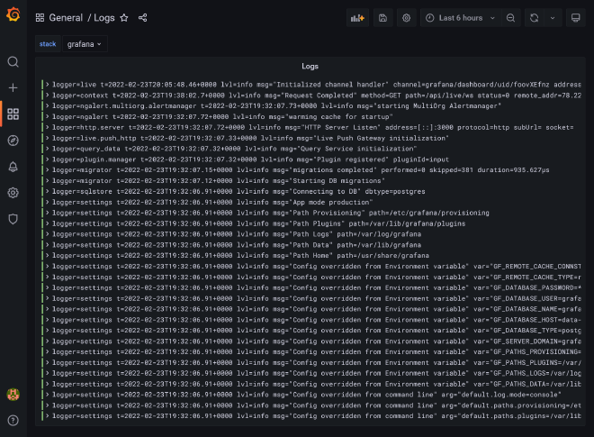 Grafana loki datasource