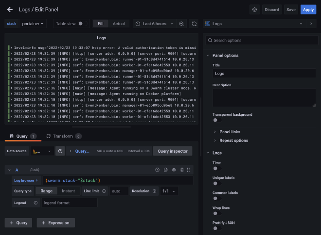 Grafana loki datasource